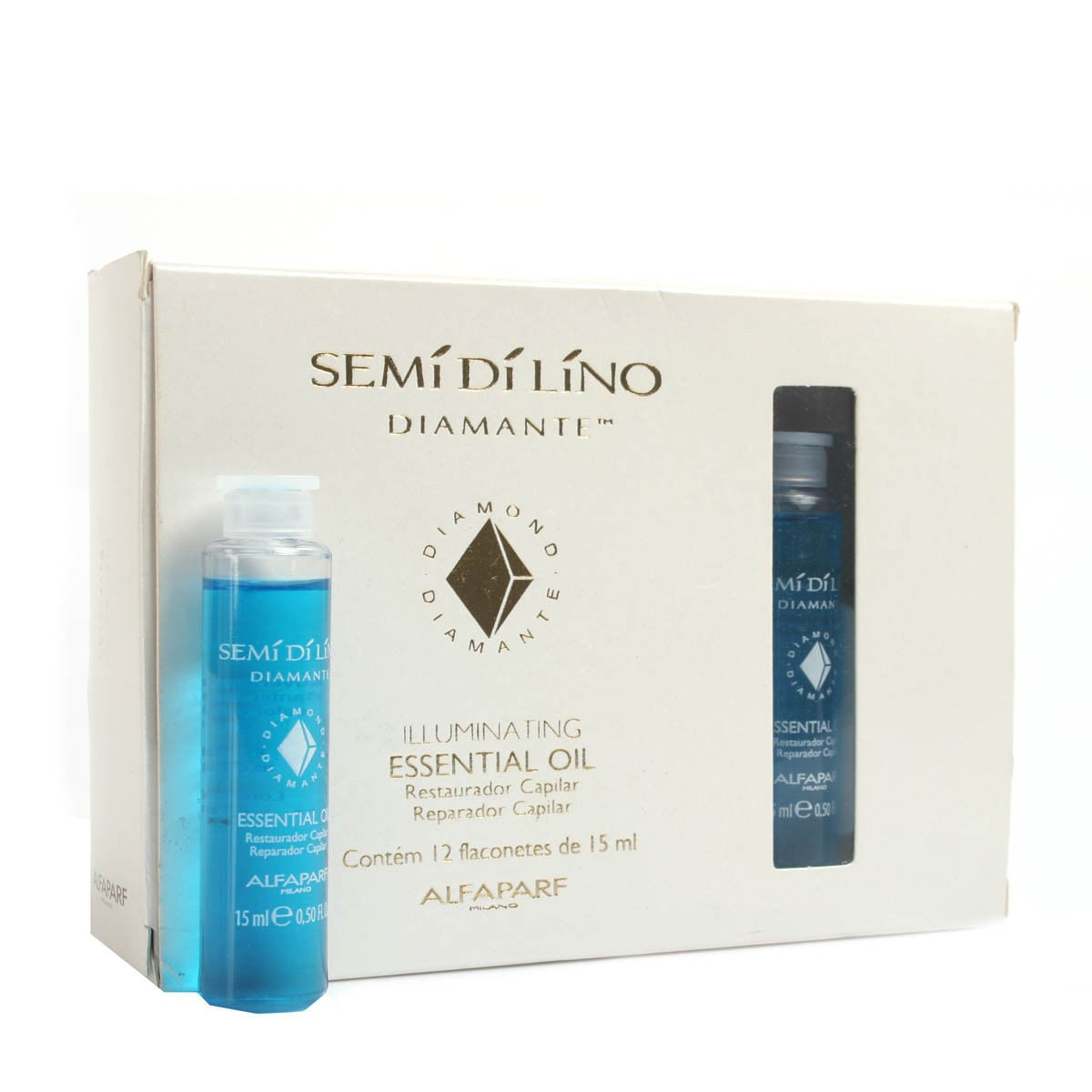 Alfaparf Milano Illuminating Essential Oil Semi Di Lino Diamante - Tratamento Reconstrutor