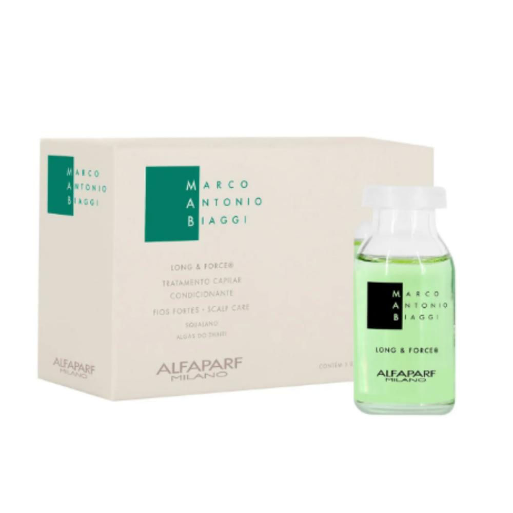 Ampola MAB Long & Force Tratamento Capilar Condicionante 3 unidades de 13ml