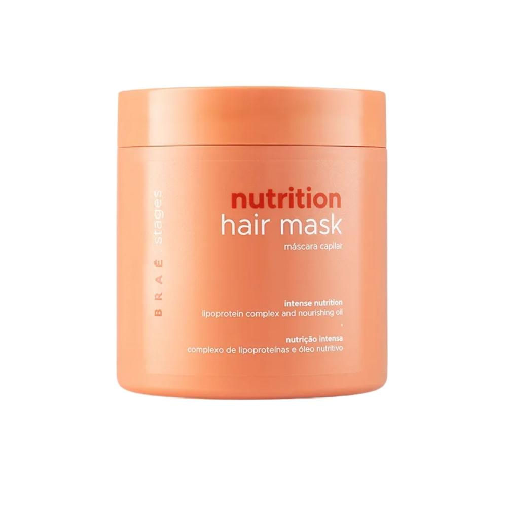 Braé Stages Nutrition Máscara Capilar Nutrição Profunda Cabelos Danificados 500 g
