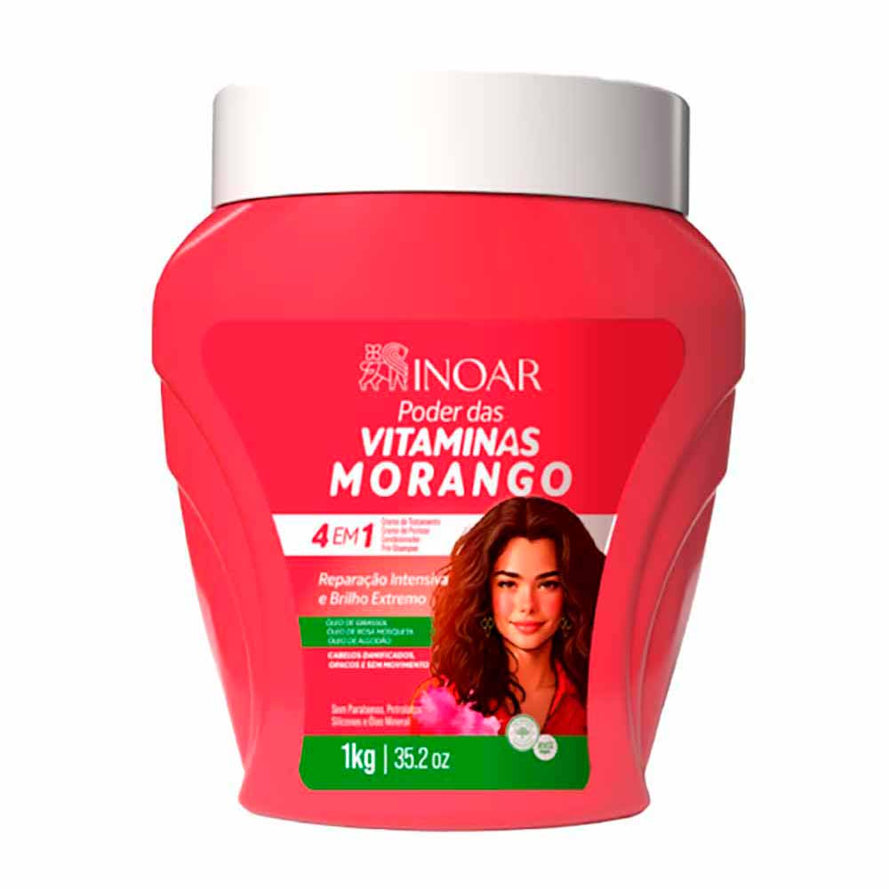 Creme Inoar Poder das Vitaminas Morango