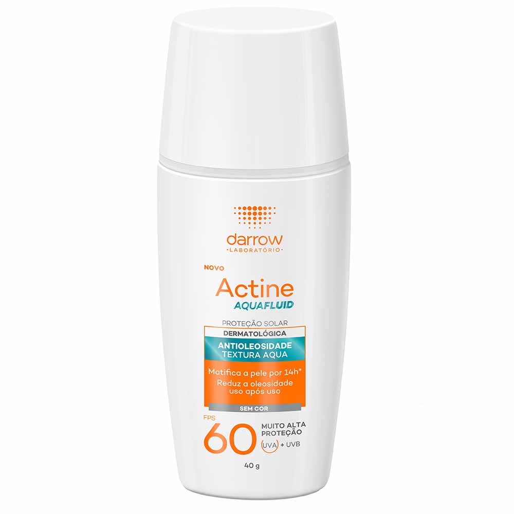 Darrow Actine Aquafluid Protetor Solar Facial FPS 60