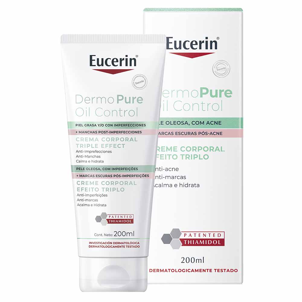 EUCERIN Creme Corporal Antiacne Dermo Pure Efeito Triplo