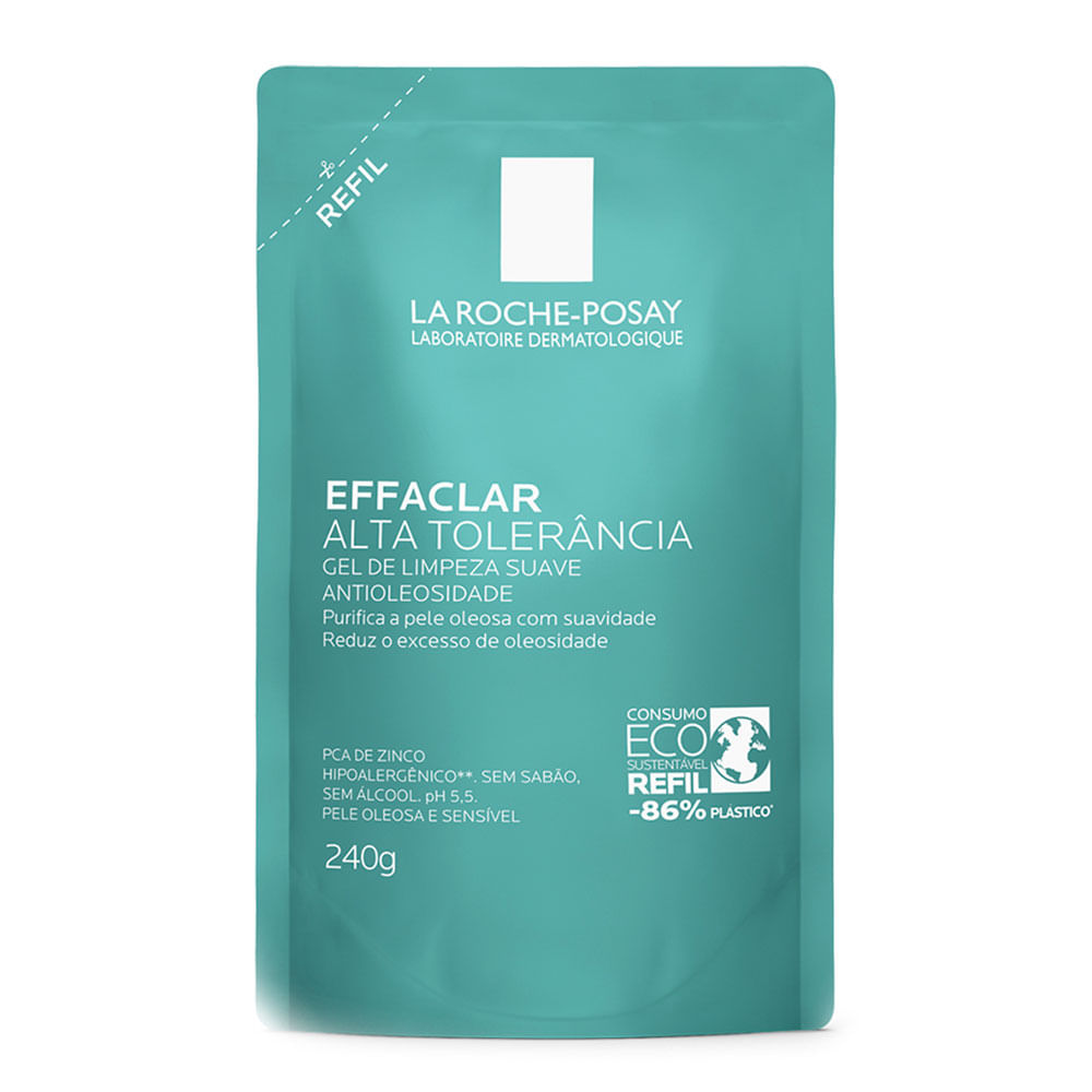 Gel de Limpeza Facial Alta Tolerância para Peles Sensíveis Refil La Roche-Posay Effaclar