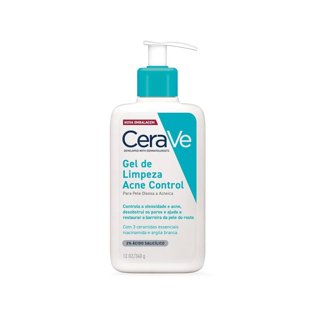 Gel de Limpeza Facial Cerave Acne Control 340g