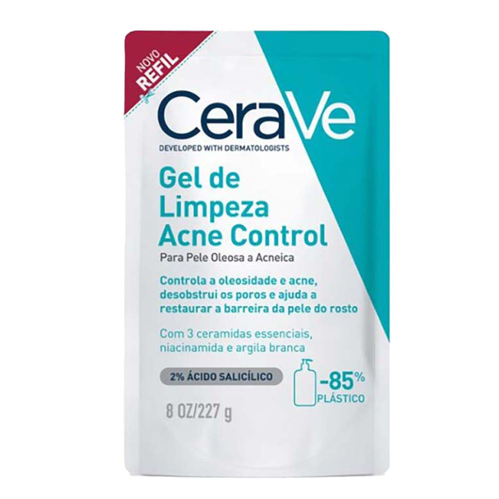 Gel de Limpeza Facial Cerave - Acne Control Refil