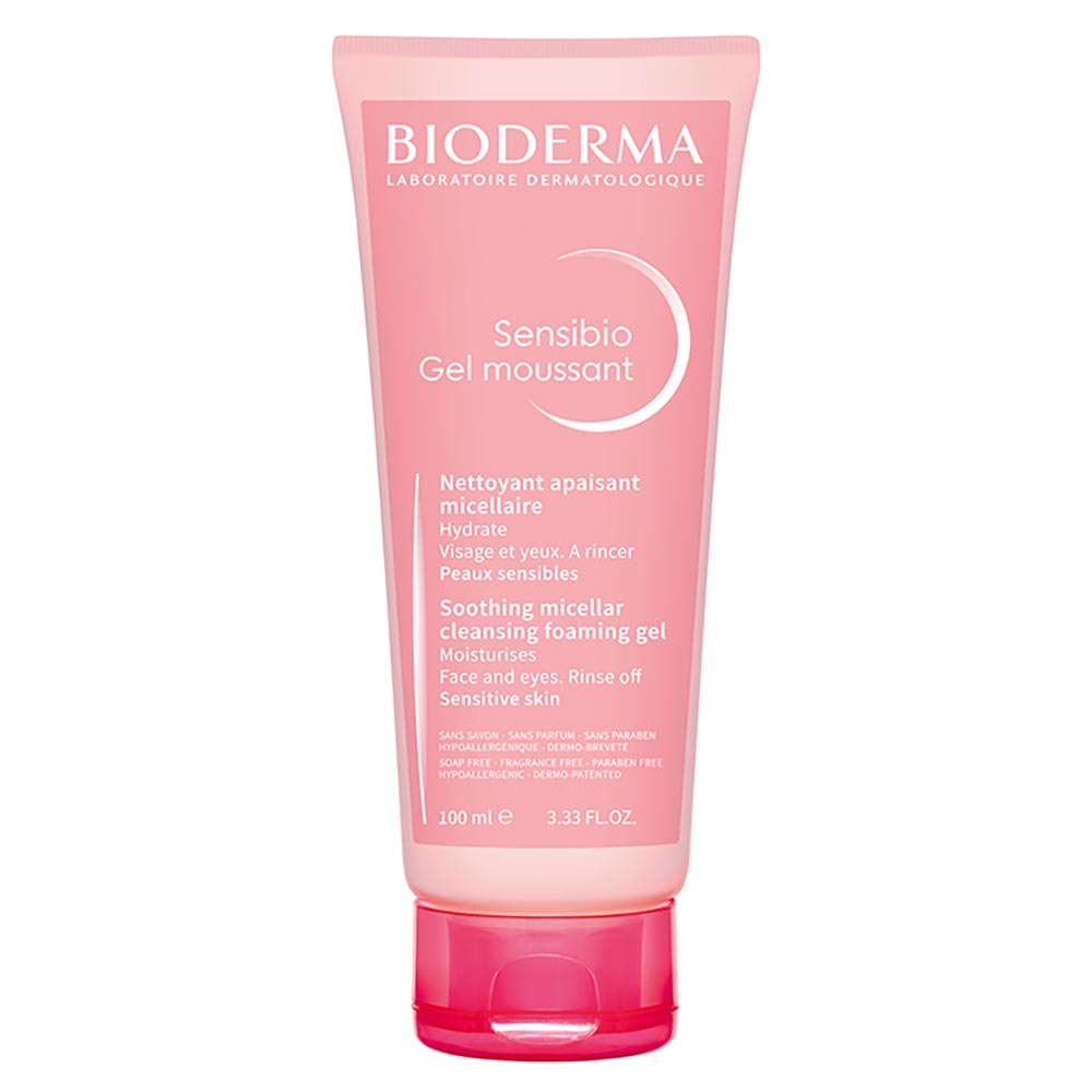 Gel de Limpeza Facial Micelar Calmante e Hidratante Bioderma Sensibio Gel Moussant