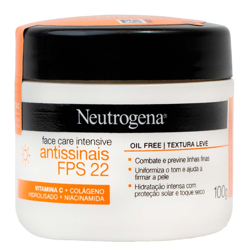 Hidratante Facial Neutrogena Face Care Antissinais Dia FPS 22
