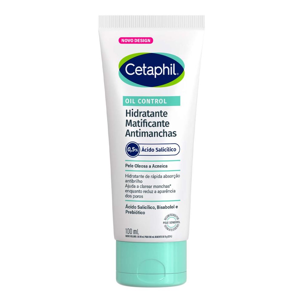 Hidratante Matificante Antimanchas Facial para Pele Oleosa a Acneica Cetaphil Oil Control