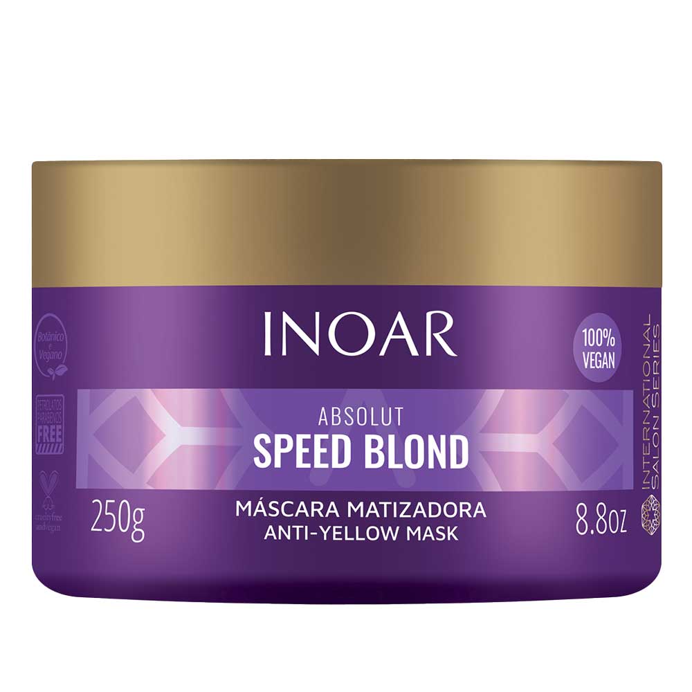 Inoar Absolut Speed Blond - Máscara Desamareladora