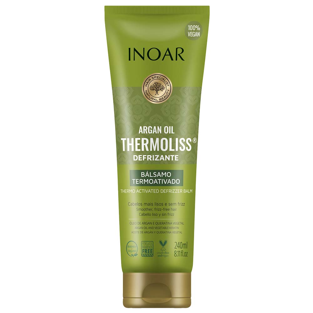 Inoar Argan Oil Thermoliss Desfrizante Termoativado - Balsámo Antifrizz