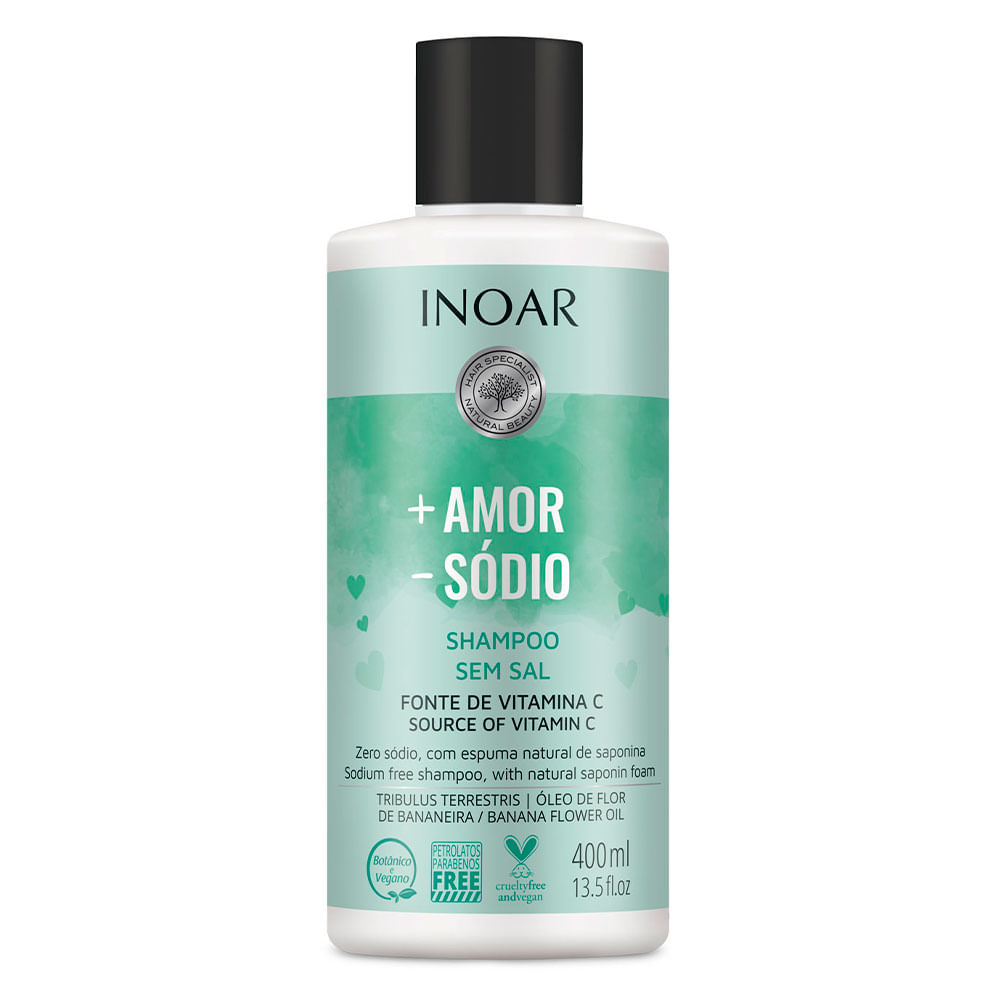 Inoar Mais Amor Menos Sódio - Shampoo Nutritivo
