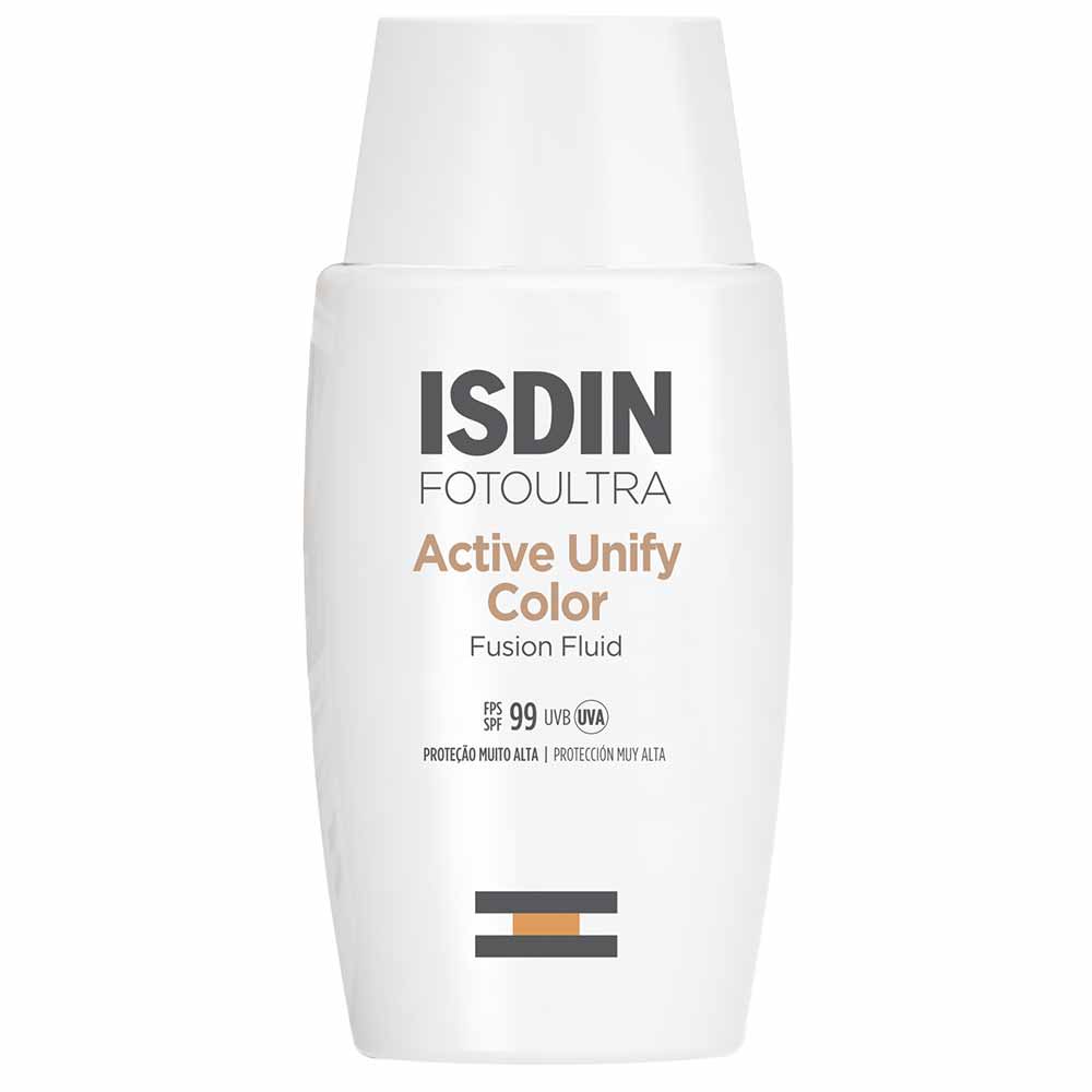 Isdin FotoUltra Active Unify Fusion Protetor Clareador Com Cor FPS99
