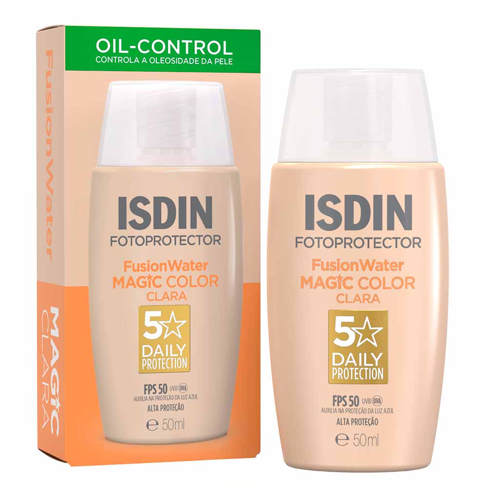 ISDIN Protetor Solar Facial Fusion Water Magic Color FPS50