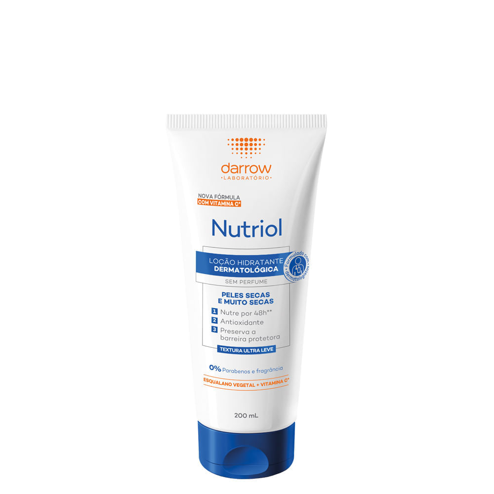 Loção Hidratante Corporal Darrow Nutriol Sem Perfume 200 ml Sem Perfume