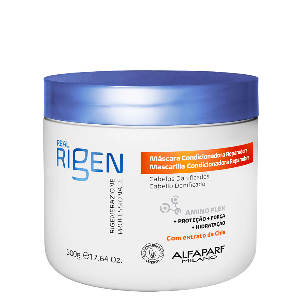 Máscara Alfaparf Milano Professional Real Rigen Reparadora 500g