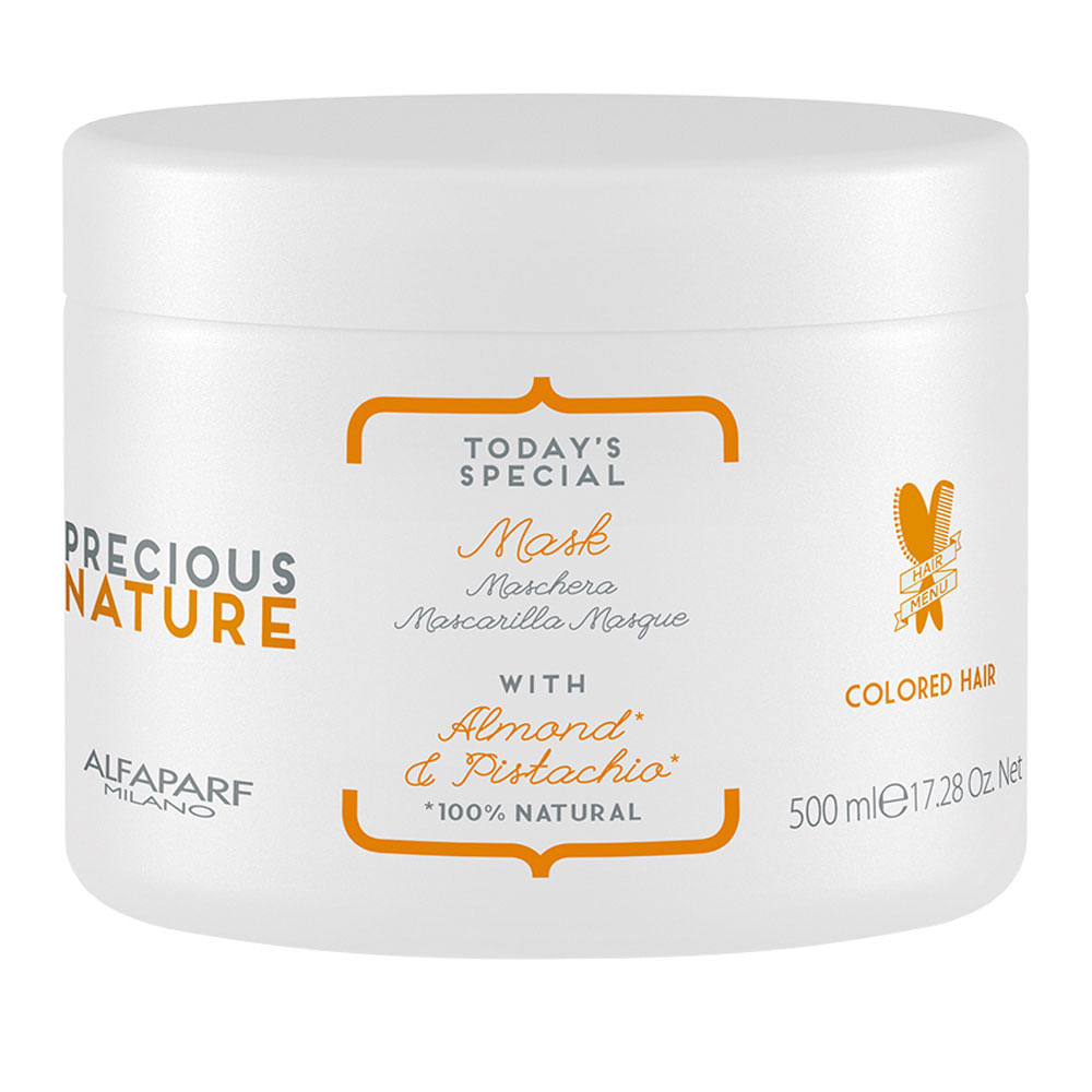 Máscara Cabelos coloridos Alfaparf Milano Precious Nature Almond & Pistachio Mask