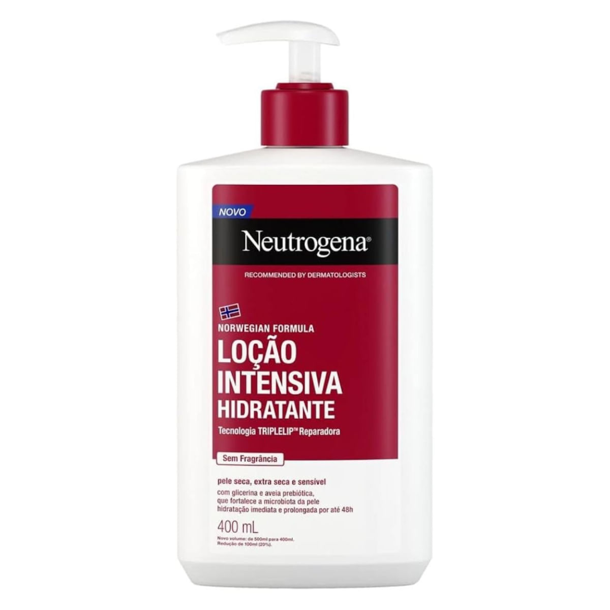 Neutrogena Norwegian Loção Intensiva Hidratante 400ml Sem Fragrância