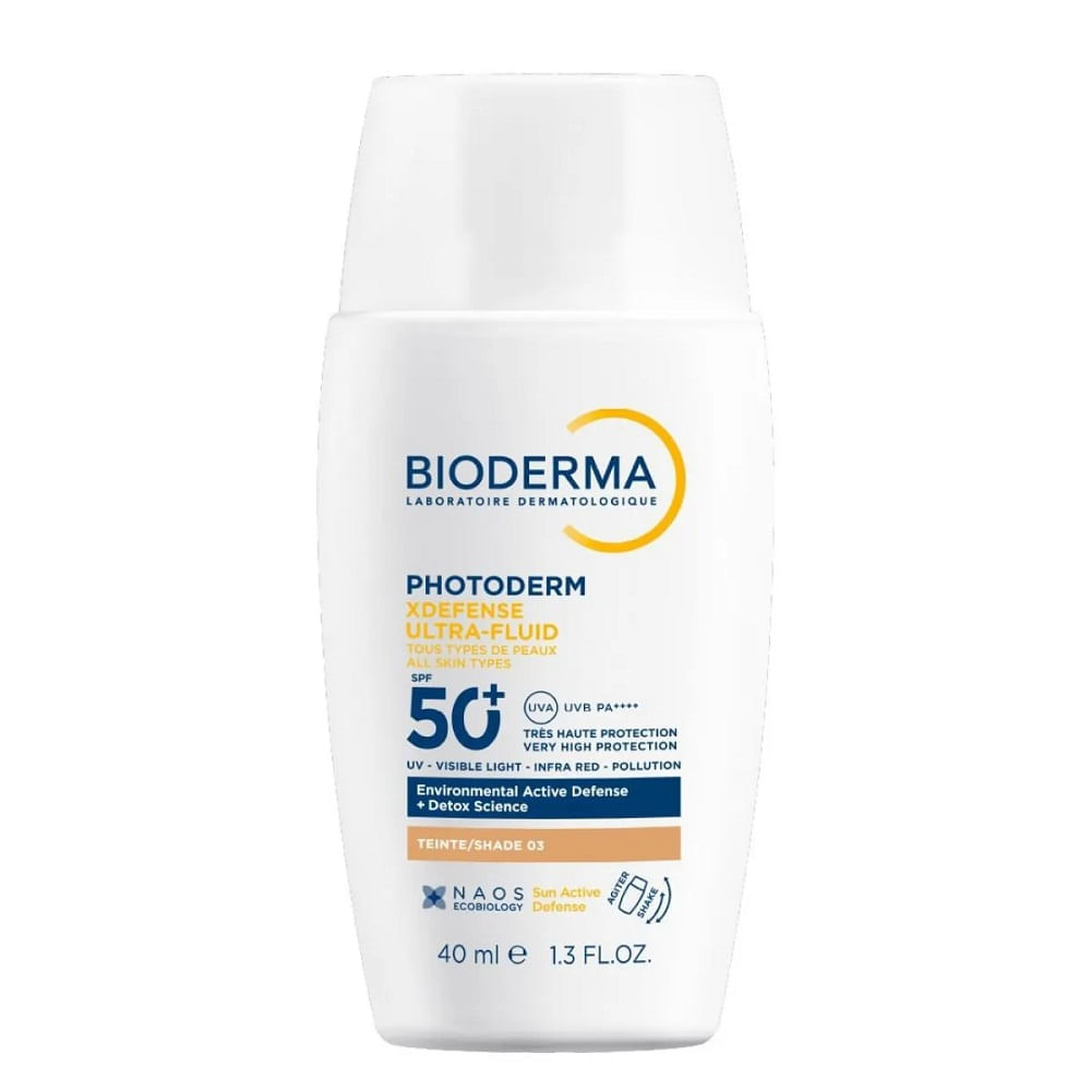 Protetor Solar Bioderma Photoderm Fps 50+ XDefense Ultra-Fluid Cor 03 40ml