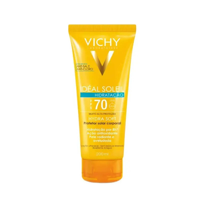 PROTETOR SOLAR CORPORAL VICHY IDÉAL SOLEIL HYDRASOFT FPS70 200ML