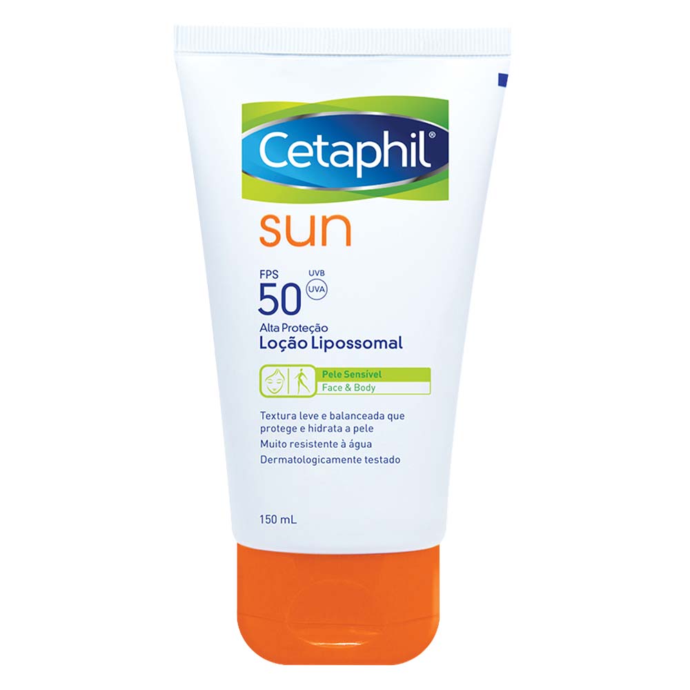 Protetor Solar em Loção Cetaphil Sun FPS50 Sensitive Skin