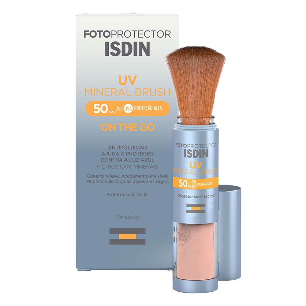 Protetor Solar em Pó Isdin UV Mineral Brush FPS50