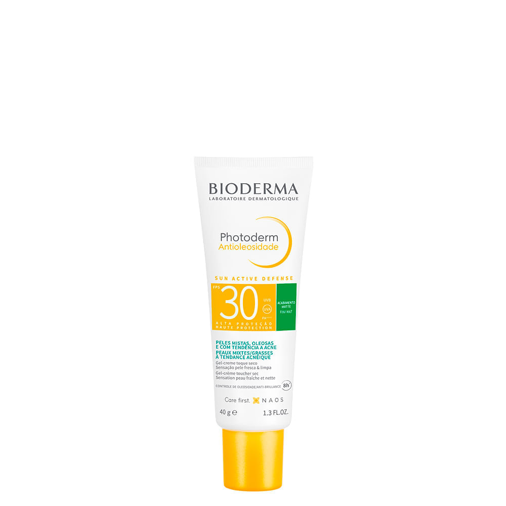 Protetor Solar Facial Bioderma Photoderm Antioleosidade FPS 30 40 g FPS 30