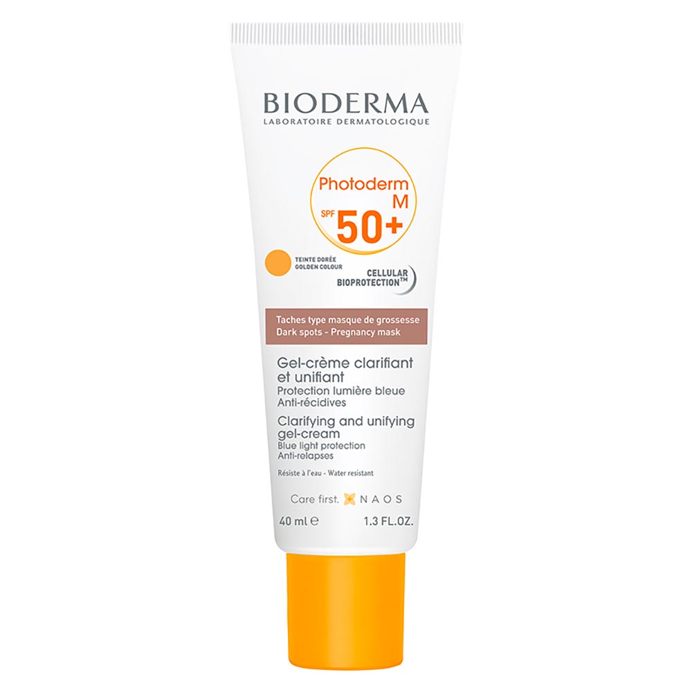 Protetor Solar Facial Bioderma Photoderm M Teinte Doree FPS 50