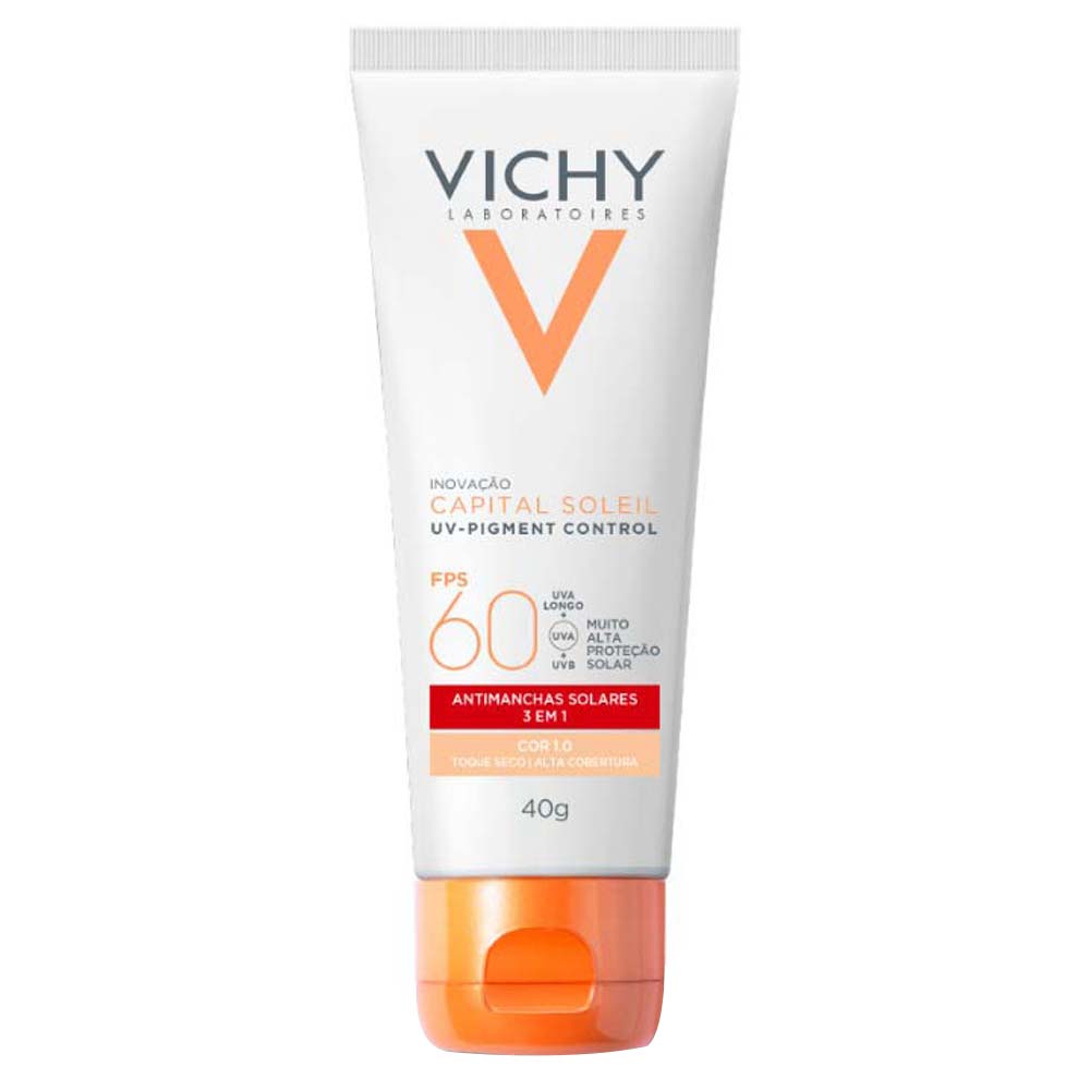 Protetor Solar Facial com Cor Vichy UV Pigment Control FPS60