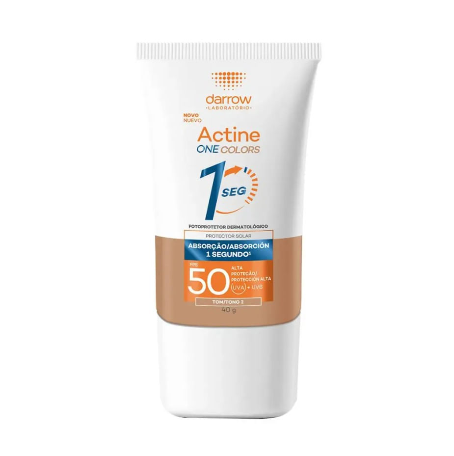 Protetor Solar Facial Darrow Actine One Colors FPS 50 Tom 2 40 g