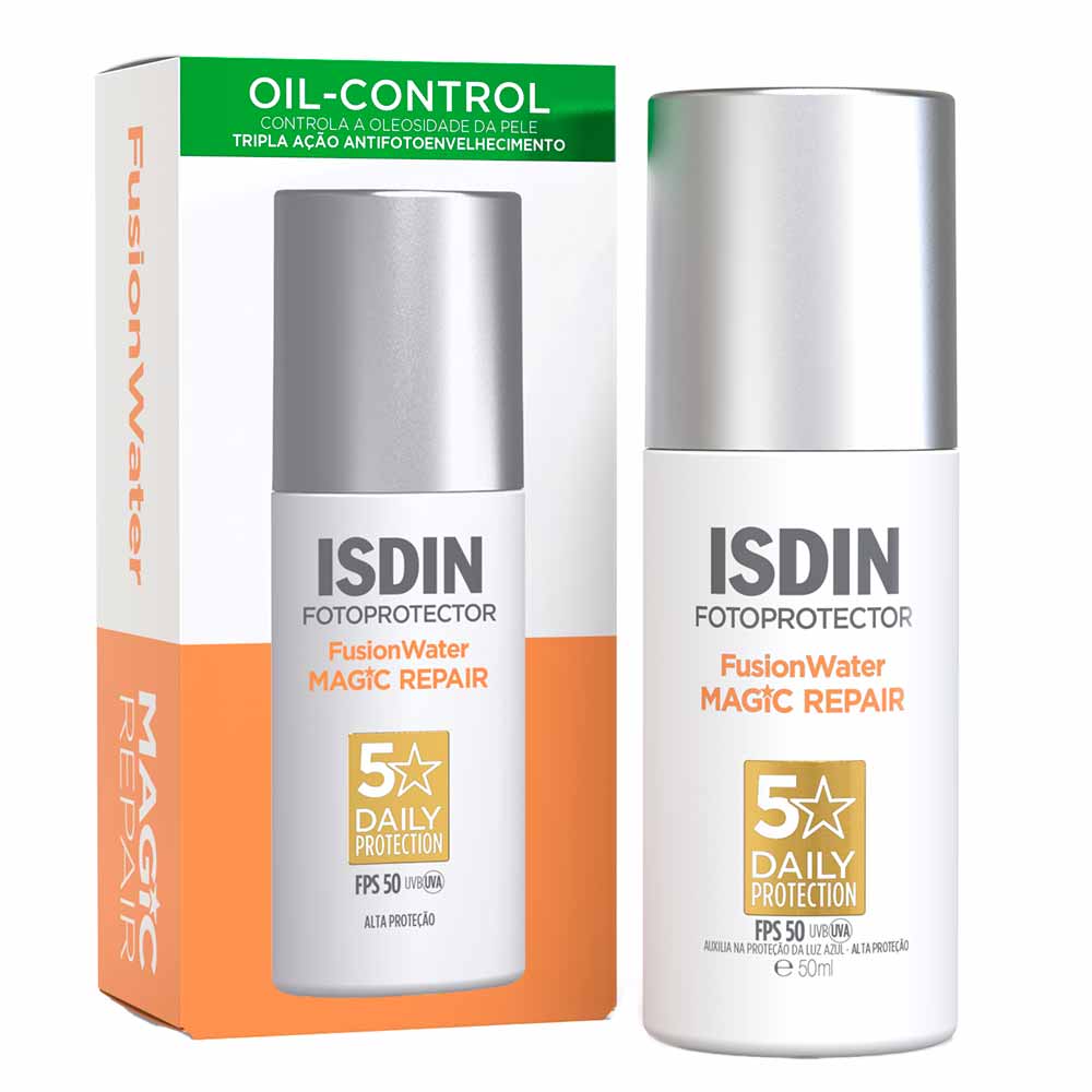 Protetor Solar Facial Isdin Fusion Water Magic Repair FPS50