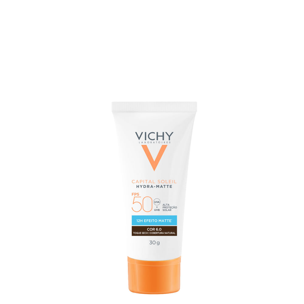 Protetor Solar Facial Vichy Capital Soleil Hydra-Matte FPS 50 Cor 6.0 30 g 30g