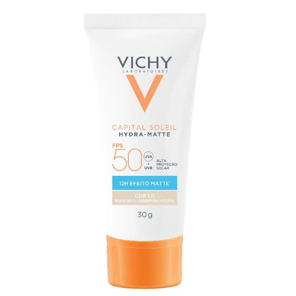 Protetor Solar Facial Vichy Capital Soleil Hydra-Matte FPS50 Cor 1.0 30g