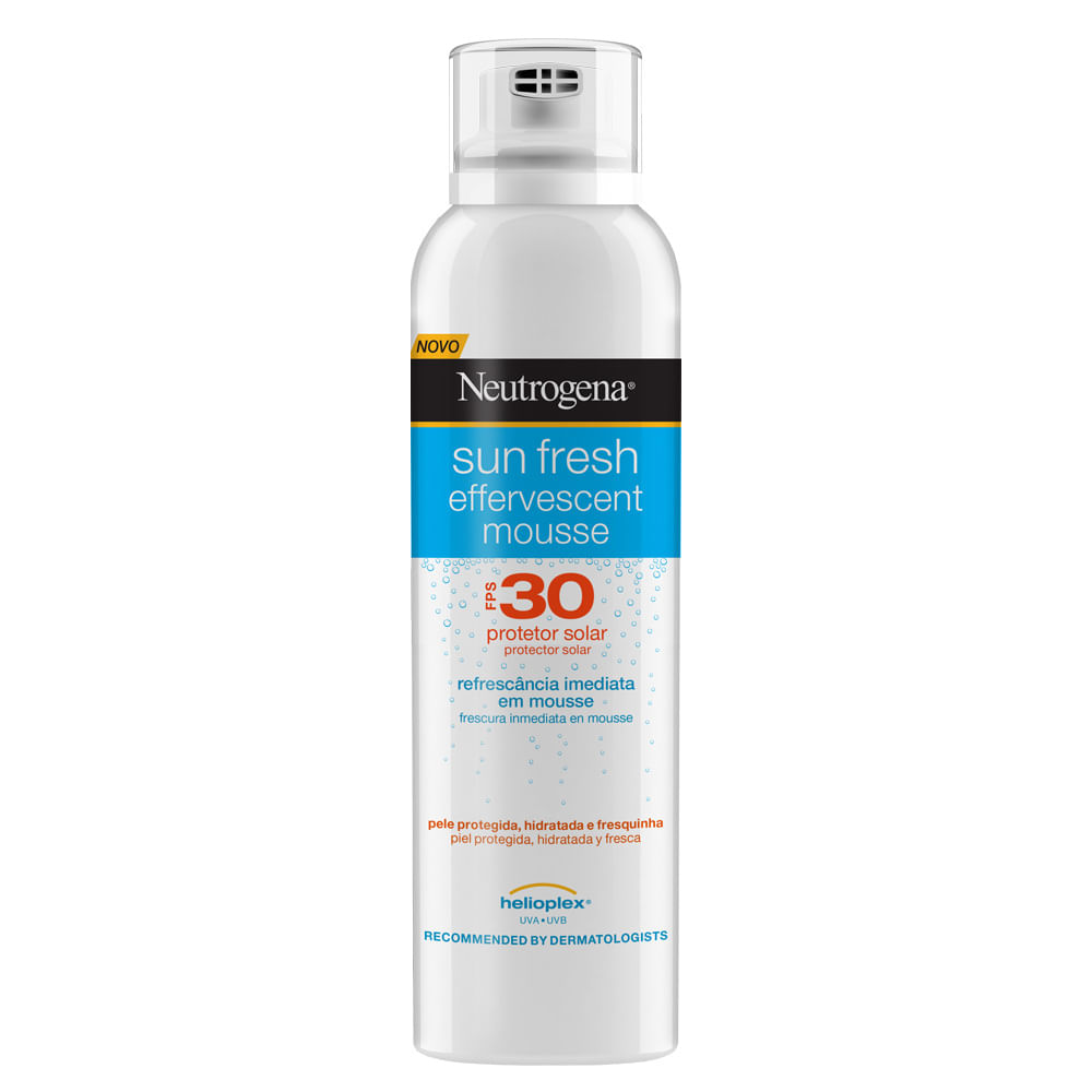 Protetor Solar Neutrogena Sun Fresh Mousse Efervescente FPS 30