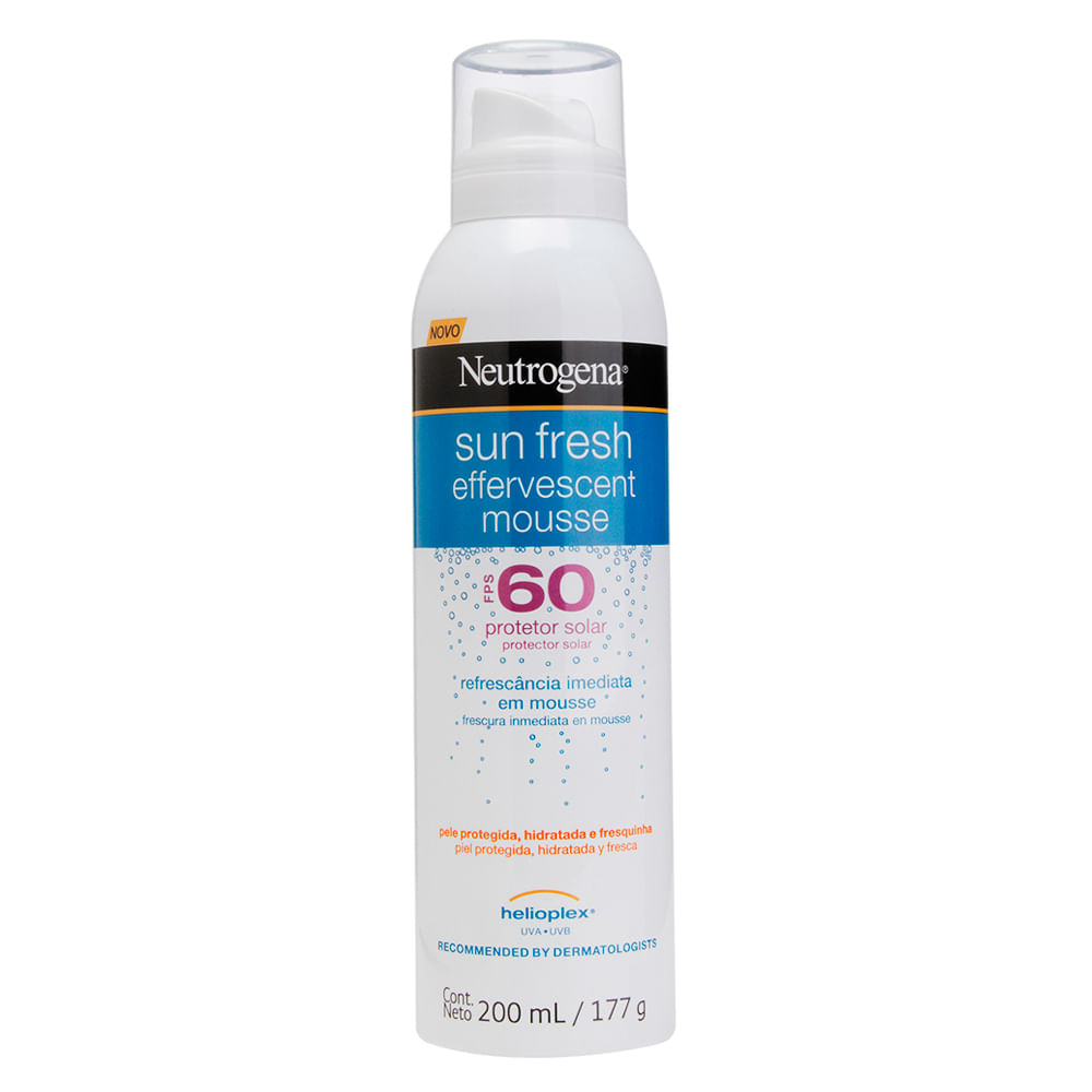Protetor Solar Neutrogena Sun Fresh Mousse Efervescente FPS60