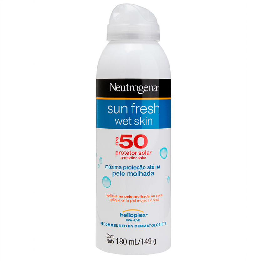 Protetor Solar Neutrogena Sun Fresh Wet Skin FPS50