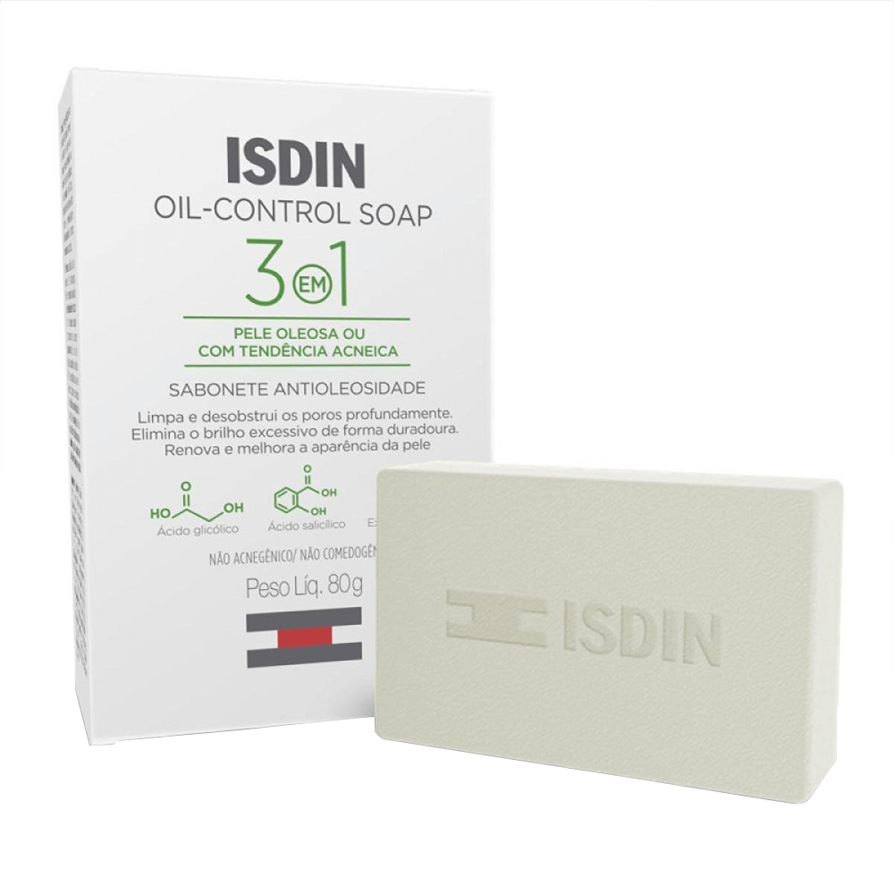 Sabonete em Barra Isdin - Oil Control Soap 3