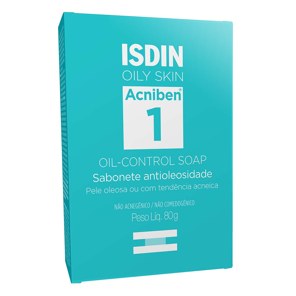 Sabonete Facial em Barra Antioleosidade Isdin - Acniben Oil-Control