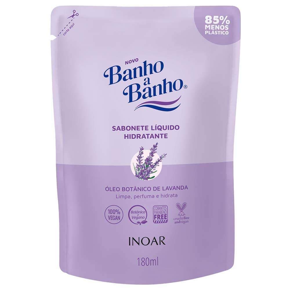 Sabonete Líquido Inoar Banho a Banho Lavanda