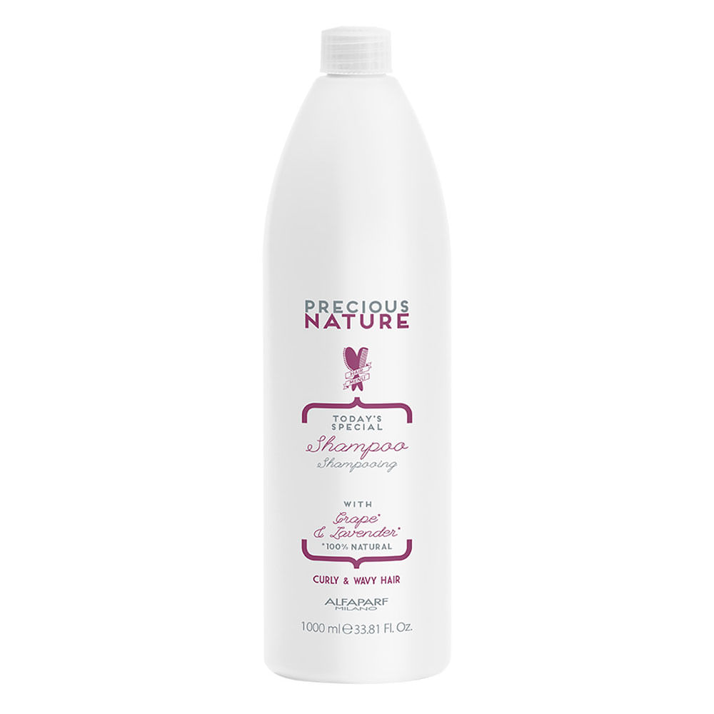 Shampoo Cabelos Cacheados Alfaparf Milano Precious Nature Grape & Lavender Shampoo