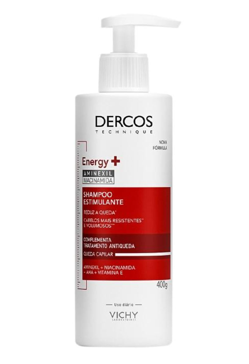 Shampoo Dercos Energy+ 400ml e Condicionador Energy+ 200ml