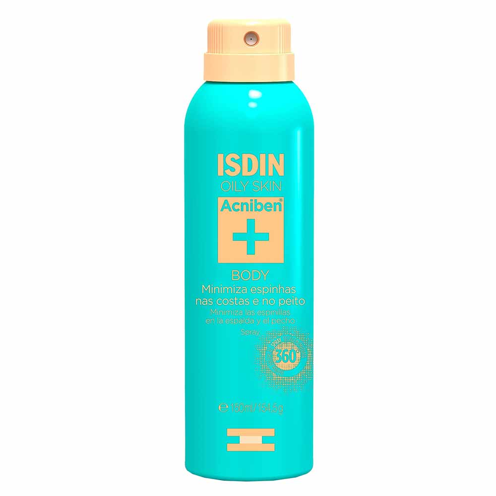 Spray Corporal Antiacne Isdin Acniben para peles oleosas