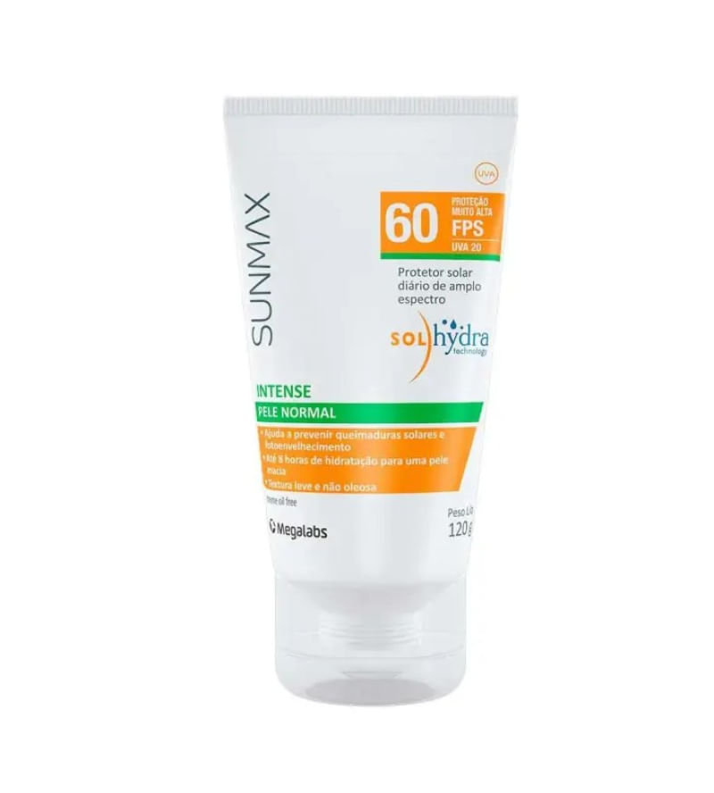 SUNMAX INTENSE FPS 60 - PROTETOR SOLAR FACIAL 120G