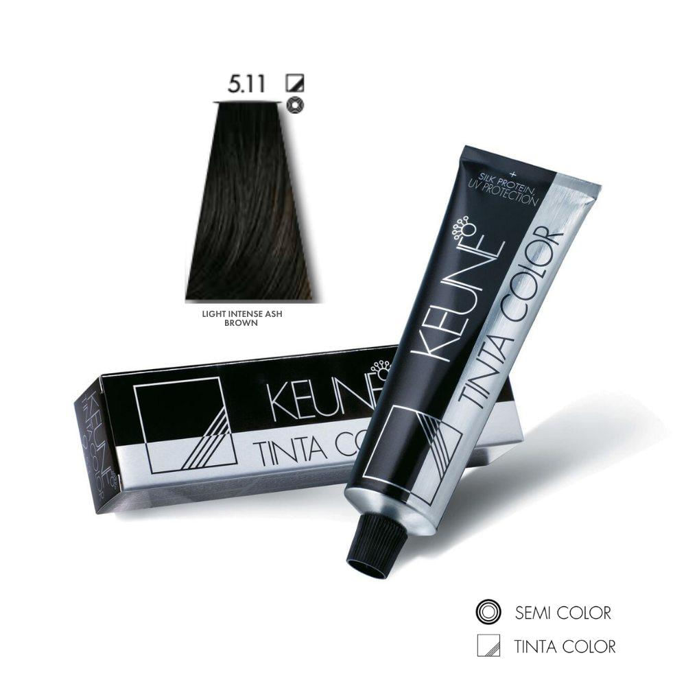 Tinta Color Keune 5.11 Light Intense ASH Brown 60ml