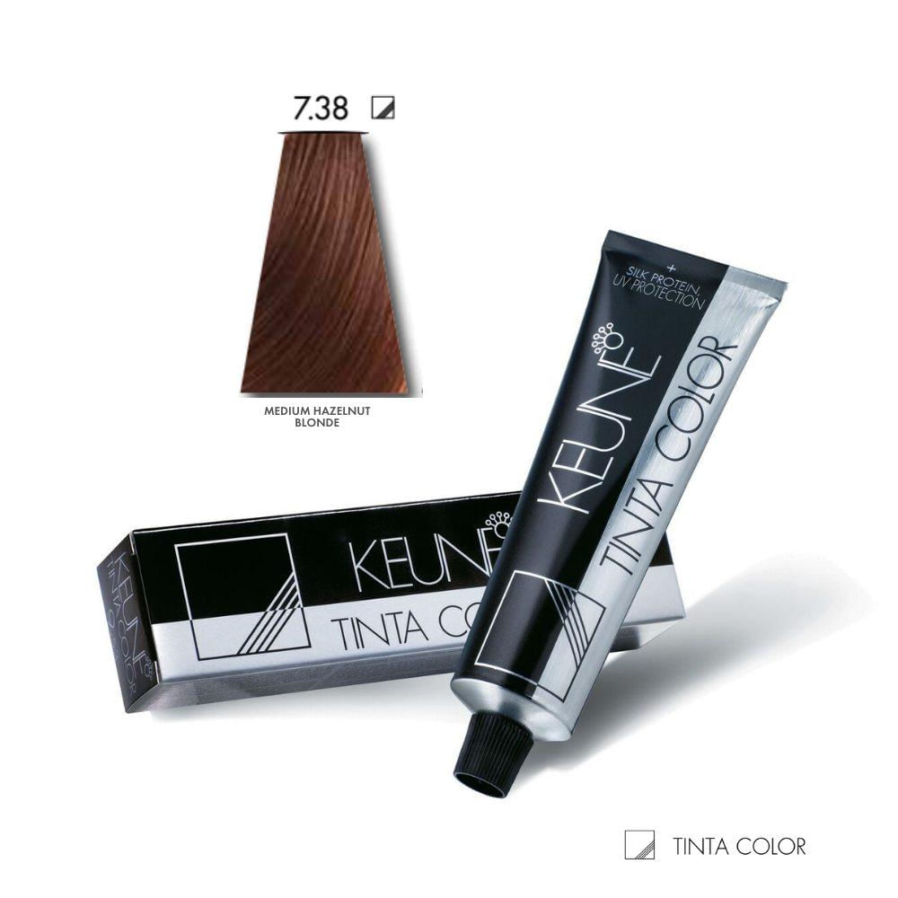 Tinta Color Keune 7.38 Medium Hazelnut Blonde 60ml