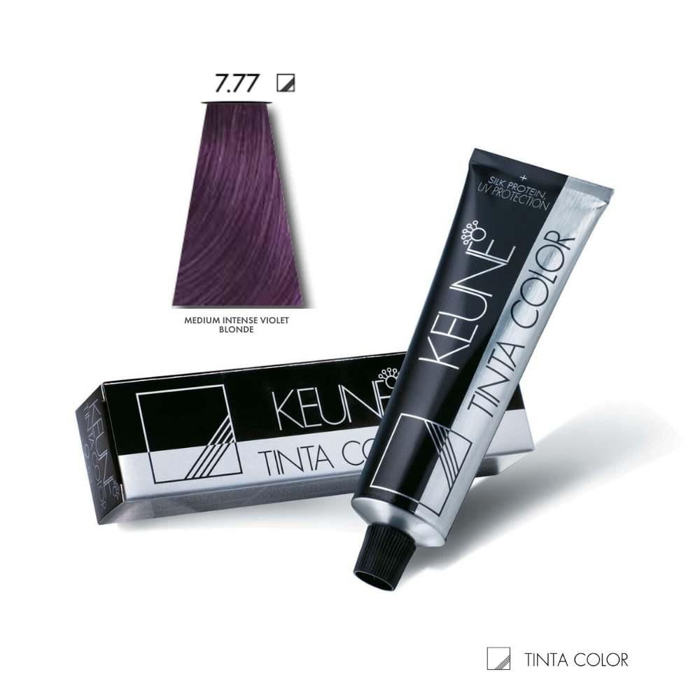 Tinta Color Keune 7.77 Medium Intnse Violet Blonde 60ml
