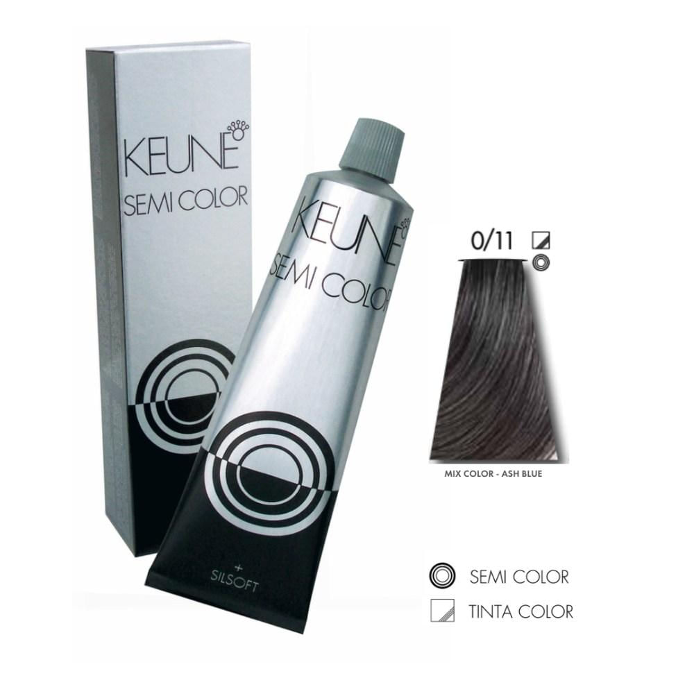 Tinta Semi Color Keune 0/11 Mix Color ASH Blue 60ml