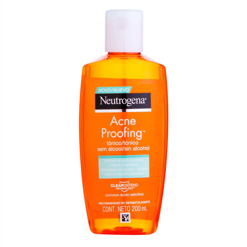 Tônico Sem Álcool Neutrogena Acne Proofing