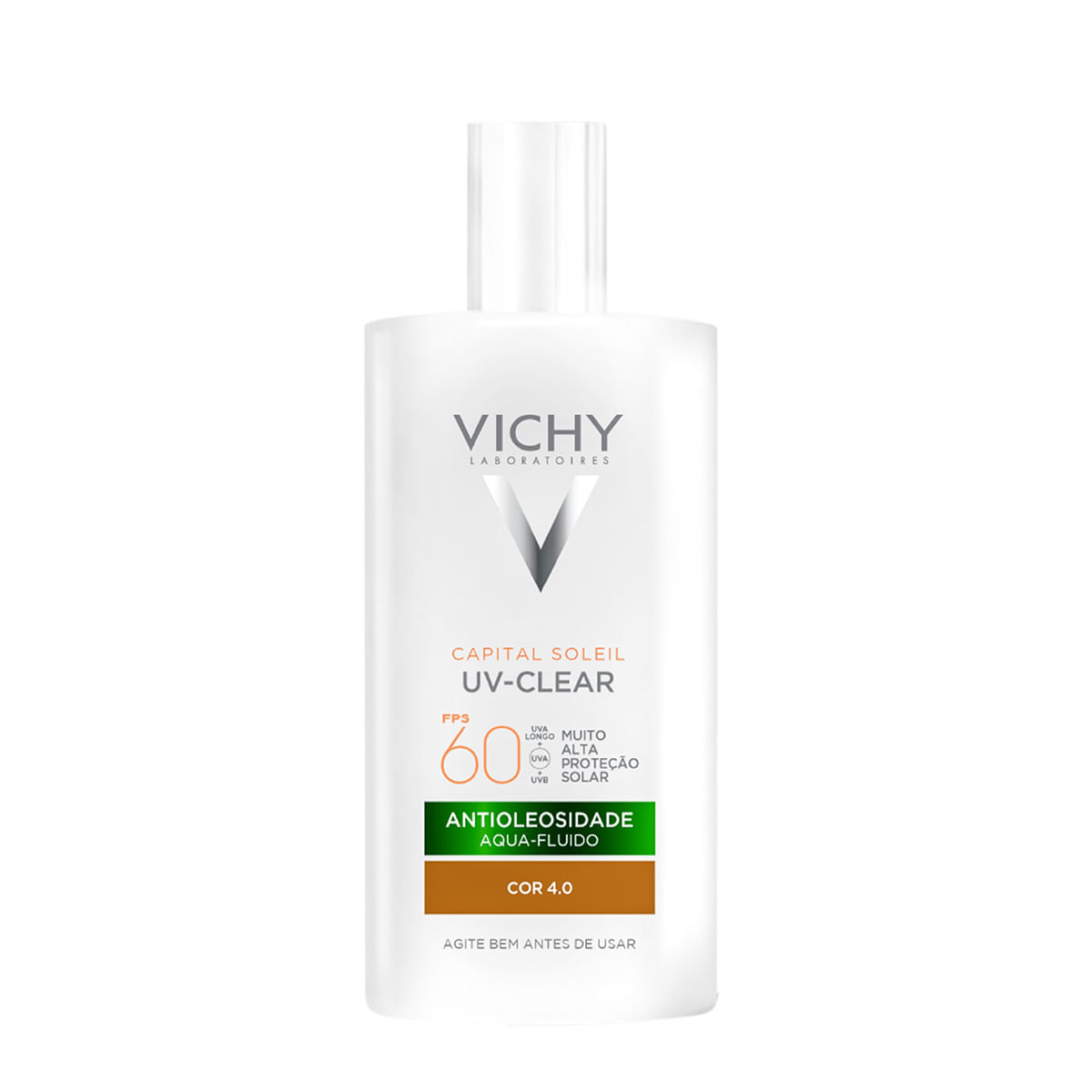 Vichy Capital Soleil UV Clear FPS60 Cor 4.0 - Protetor Solar com Cor 40g
