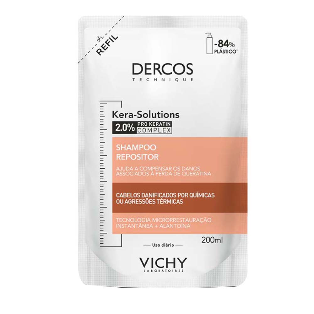 Vichy Dercos Kera-Solutions Shampoo Repositor para Cabelos Danificados Refil