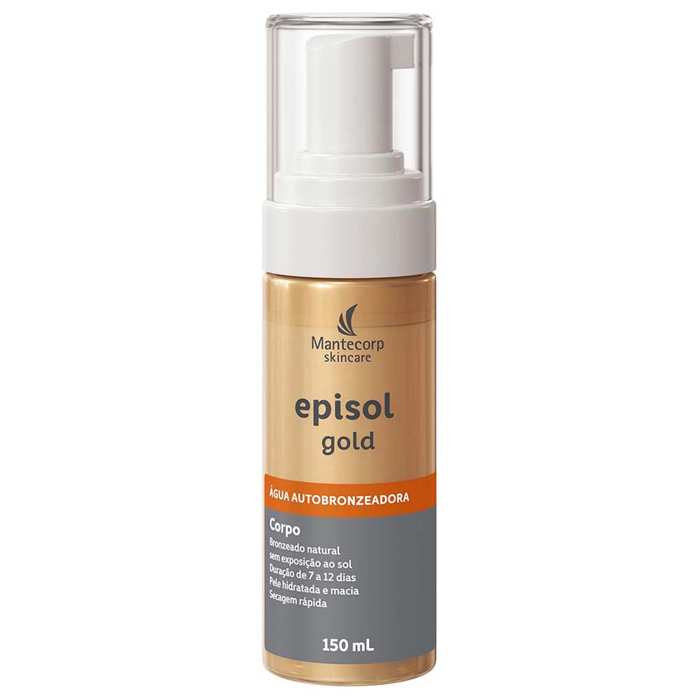 Água Autobronzeadora Mantecorp Skincare Episol Gold